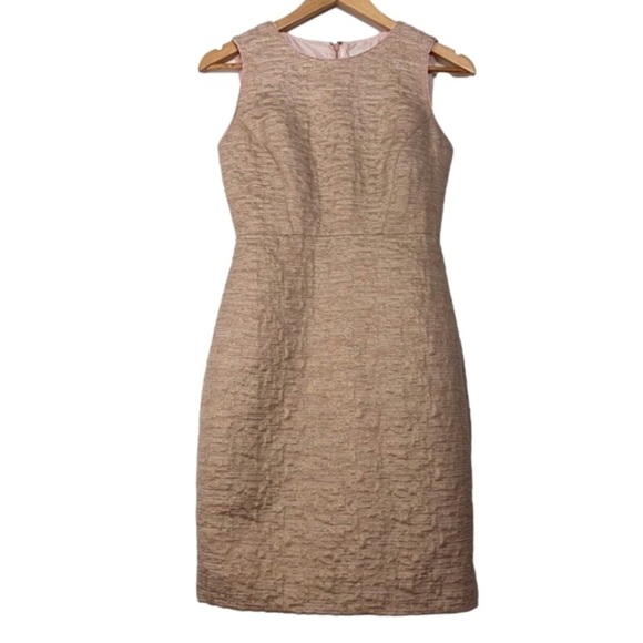 Kate spade dress powder pink gold bodycon luxury metallic contemporary barbie 2A - Picture 1 of 14